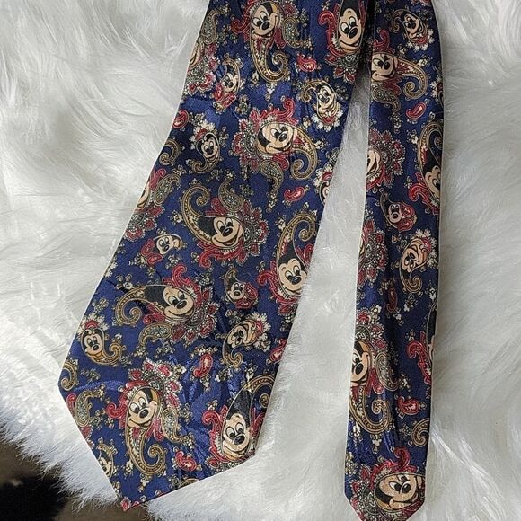 MICKEY MOUSE Paisley‎ Handmade Silk Tie - Picture 7 of 7